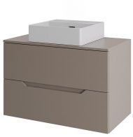 Тумба с раковиной Orange Line 70 Li-70TuLMDF+B04-405W подвесная цвет Латте матовый