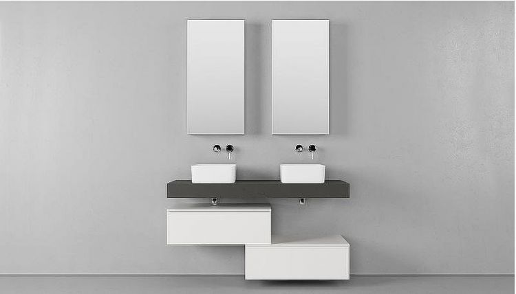 Тумба Velvex Unique Unit 80 tp.UNI.80.1Y подвесная Белая глянцевая