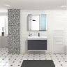 Комплект мебели для ванной Ceruttispa Maiella 70 10037 подвесной Темно-серый