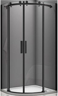Душевой уголок Good Door Galaxy R-TD-100-C-B 100x100 профиль Черный стекло прозрачное