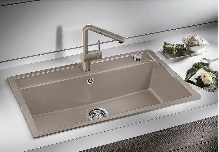 Смеситель для кухни Blanco Linus-S Silgranit 517621 Серый беж