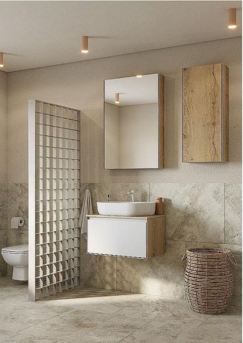 Подвесной шкаф Aquaton Либерти 40 1A280003LYC70 Дуб эльвезия