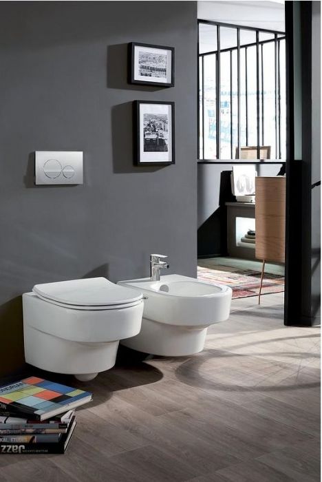 Комплект унитаза с инсталляцией Jacob Delafon Odeon Rive Gauche EDR103-00 с сиденьем Микролифт и Белой глянцевой клавишей смыва