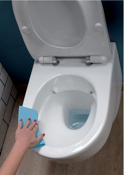 Комплект унитаза с инсталляцией Jacob Delafon Odeon Rive Gauche EDR103-00 с сиденьем Микролифт и Белой глянцевой клавишей смыва