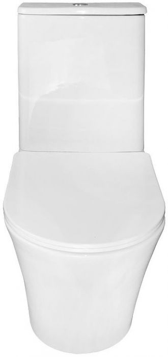 Унитаз компакт Azario Anteo Round AZ-1219A цвет Белый с бачком и сиденьем Микролифт