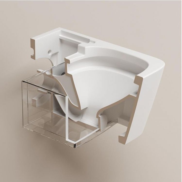 Комплект унитаза биде с инсталляцией Abber Rechteck AC1215S-AC0101P2 цвет Белый с сиденьем Микролифт