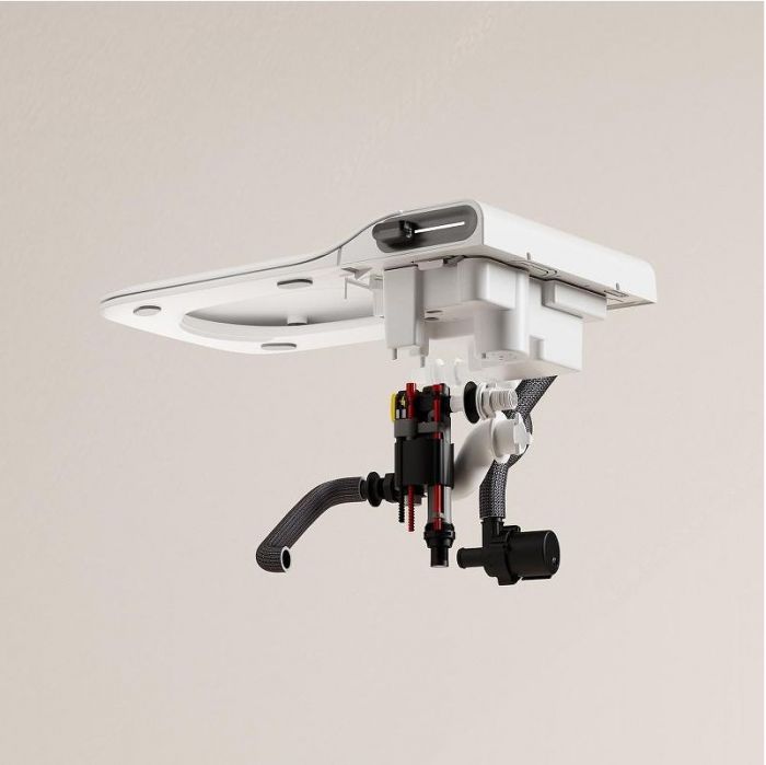 Комплект унитаза биде с инсталляцией Abber Rechteck AC1215S-AC0101P2 цвет Белый с сиденьем Микролифт