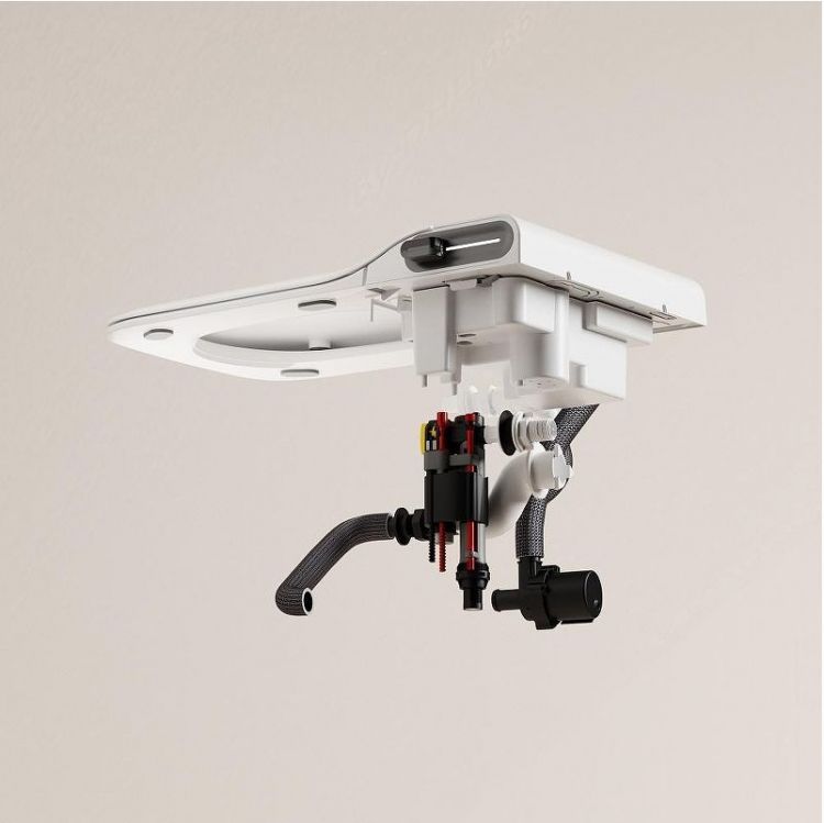 Комплект унитаза биде с инсталляцией Abber Rechteck AC1215S-AC0101P2 цвет Белый с сиденьем Микролифт