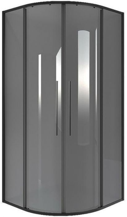 Душевой уголок Niagara Nova 80х80 NG-2825-34BLACK профиль Черный матовый стекло тонированное