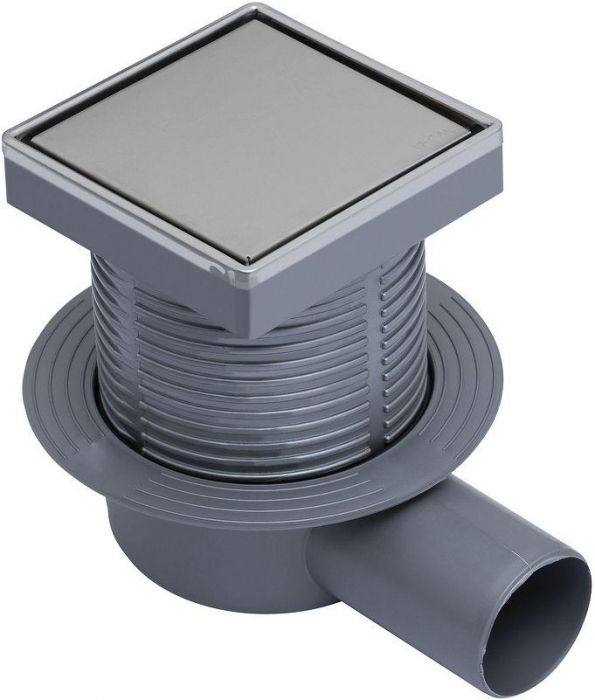 Душевой трап Logan L006-100 312515 с решеткой цвет Нержавеющая сталь