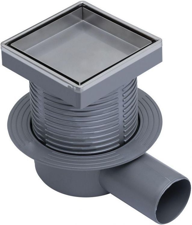 Душевой трап Logan L006-100 312515 с решеткой цвет Нержавеющая сталь