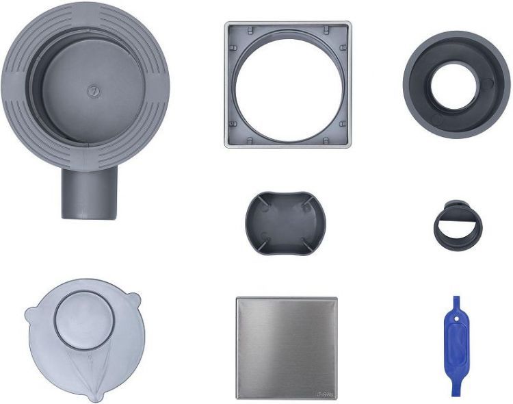 Душевой трап Logan L006-100 312515 с решеткой цвет Нержавеющая сталь