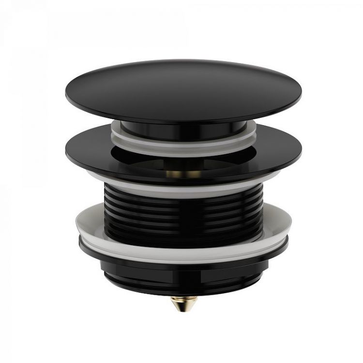 Донный клапан Wonzon & Woghand WW-SS105-MB click-clack цвет Черный матовый Донный клапан Wonzon & Woghand WW-SS105-MB click-clack цвет Черный матовый