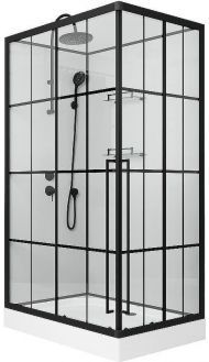Душевая кабина Niagara Standart 120x80 L ST120/80/15QL/KL/BKT без гидромассажа
