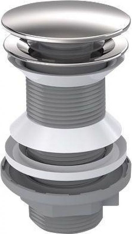 Донный клапан Aquanet 342070 click-clack цвет Сталь