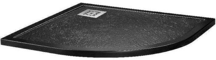 Душевой поддон из искусственного камня BelBagno Uno 90x90 TRAY-MR-UNO-R-90-550-35-NERO-CR Черный матовый