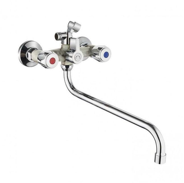 Смеситель для ванны Plstart PL2210-26 универсальный цвет Хром Мрамор