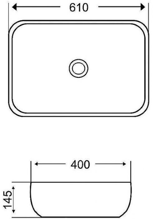 Раковина-чаша Grossman 61 GR-3049 Белая