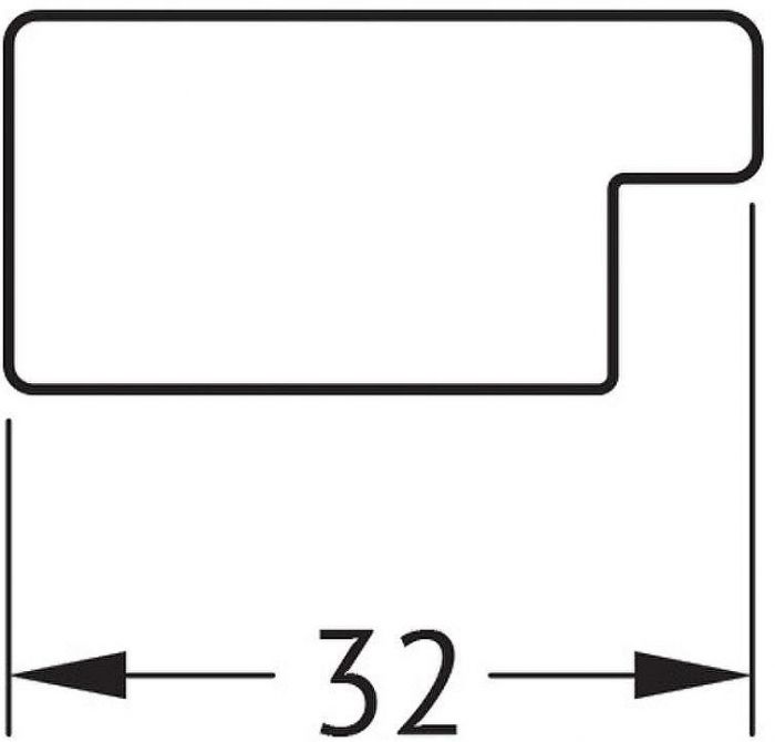Зеркало Evoform Definite 149х69 BY 7490 в багетной раме - Черные дюны 32