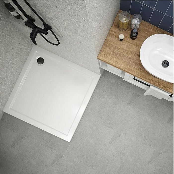 Акриловый поддон для душа Melodia della vita Eletto 100x100 MTYET100100 Белый