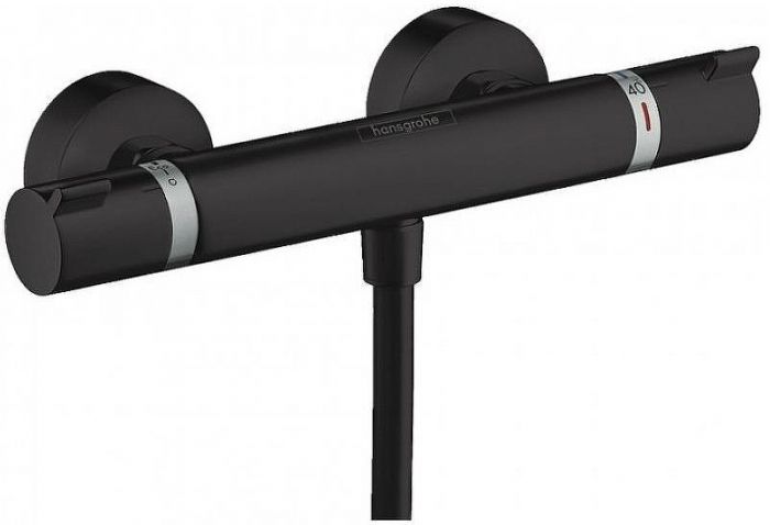 Смеситель для душа Hansgrohe Ecostat Comfort 13116670 с термостатом Черный матовый