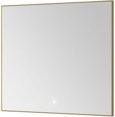 Зеркало Boheme Modern 80x70 543-080-G с подсветкой Золото с сенсорным выключателем и подогревом