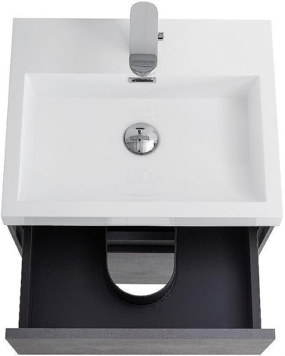 Тумба под раковину BelBagno Pietra Mini 50 PIETRA MINI-500AS-2C-SO-SCM подвесная Stucco Cemento