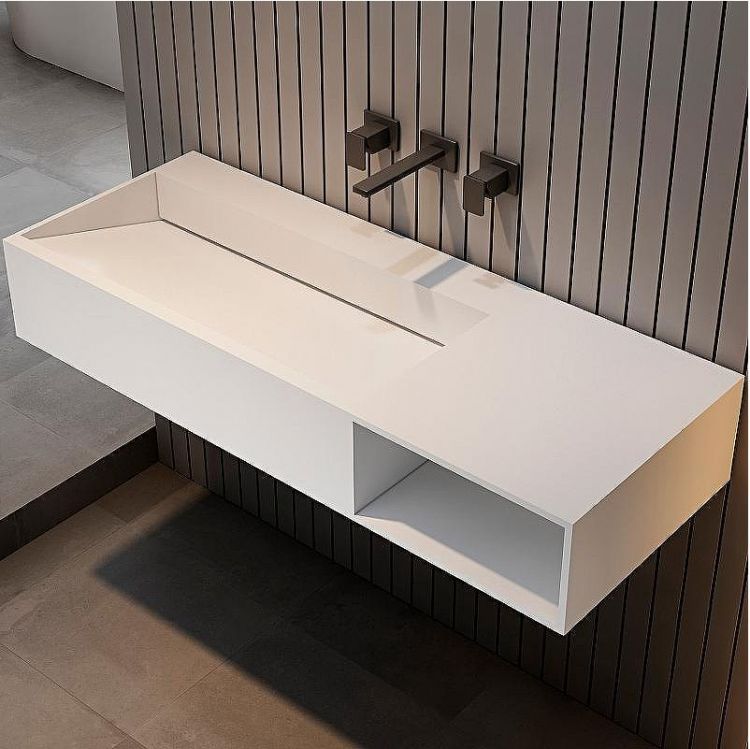 Раковина Abber Stein 100 R AS2640-1.0 R Белая матовая