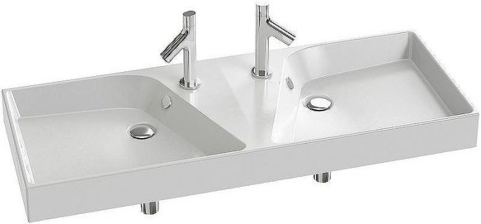 Раковина Jacob Delafon Rythmik 120 EXM112-00 двойная Белый