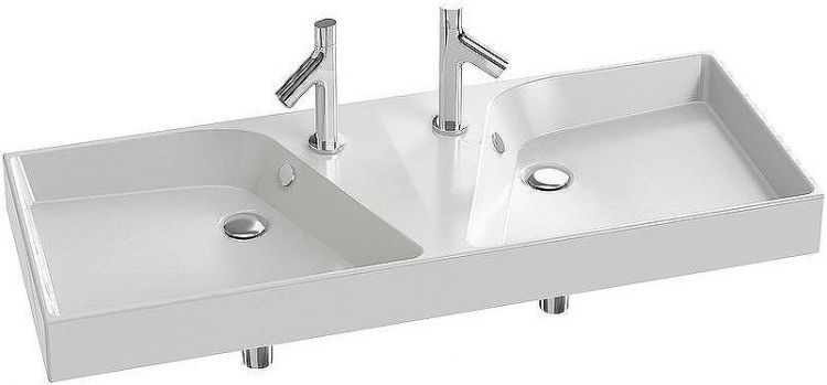 Раковина Jacob Delafon Rythmik 120 EXM112-00 двойная Белый