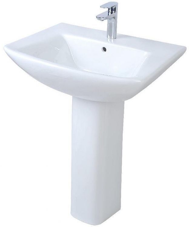 Раковина Creo Ceramique Tours TO3000N+T03010N Белая