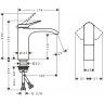 Hansgrohe Vivenis Смеситель для раковины, на 1 отв., излив: 17.4см., цвет: белый