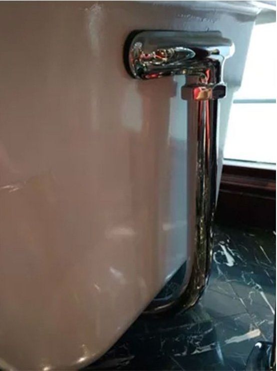 Слив-перелив для ванн Jacob Delafon [45597T-CP]  полуавтомат, хром