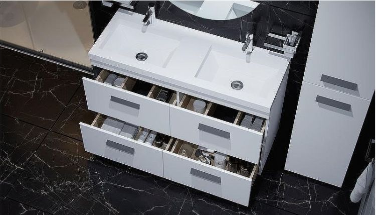 Тумба под раковину Velvex Orlando 120 tn.ORL.CLA.120.4Y Белая матовая