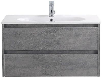 Тумба под раковину BelBagno Kraft 100 KRAFT-1000-2C-SO-CG подвесная Cemento Grigio