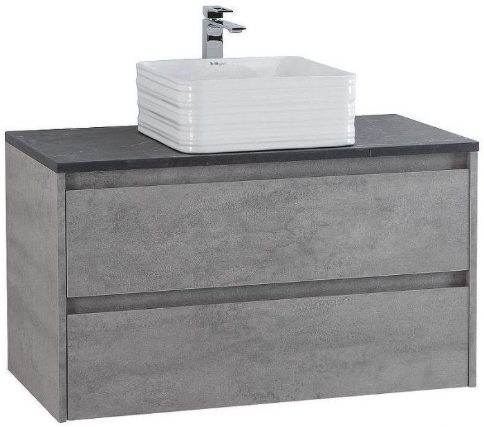 Тумба под раковину BelBagno Kraft 100 KRAFT-1000-2C-SO-CG подвесная Cemento Grigio