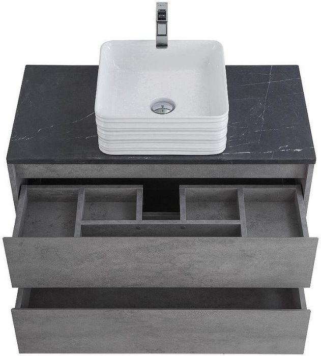 Тумба под раковину BelBagno Kraft 100 KRAFT-1000-2C-SO-CG подвесная Cemento Grigio