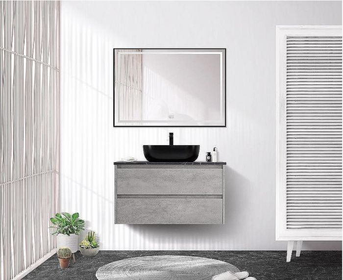 Тумба под раковину BelBagno Kraft 100 KRAFT-1000-2C-SO-CG подвесная Cemento Grigio
