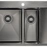 Кухонная мойка Paulmark Kroner 78/2SF PM227851-GML Вороненая сталь
