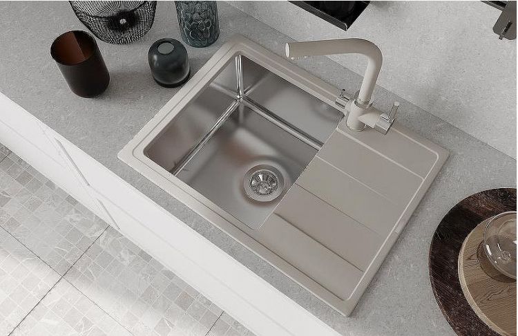 Кухонная мойка Florentina Комби-650 21.390.B0650.305 Грей