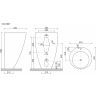 Раковина моноблок Ceramicanova 850 CN1807