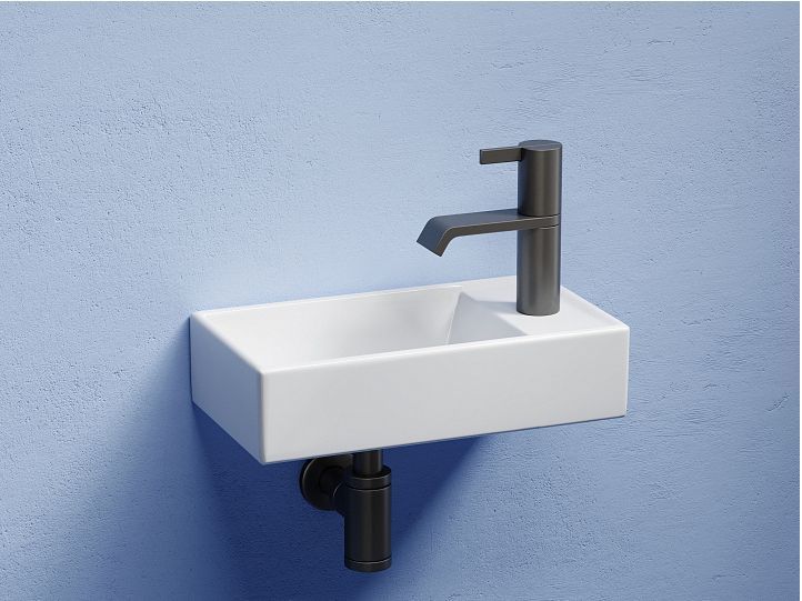 Умывальник CERAMICANOVA Element подвесной прямоугольный (чаша слева, отверстие под смеситель справа) CN6051L