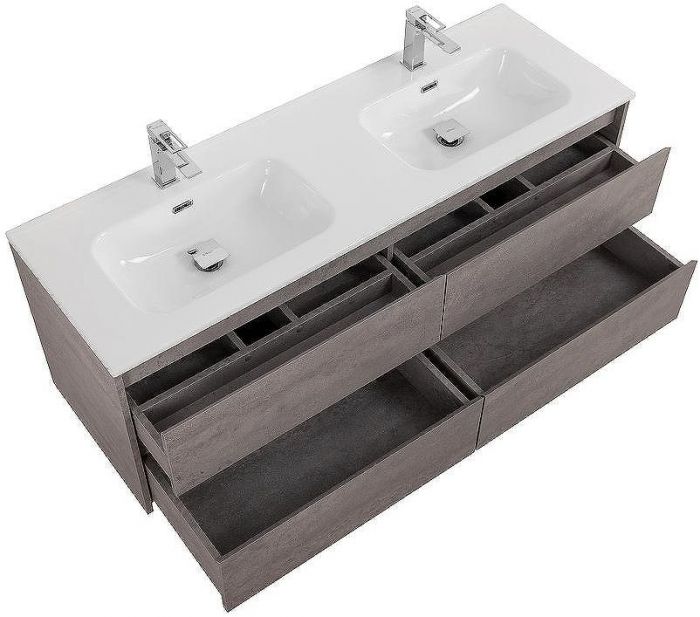 Тумба под раковину BelBagno Kraft 120 KRAFT-1200-4C-SO-2-CG подвесная Cemento Grigio