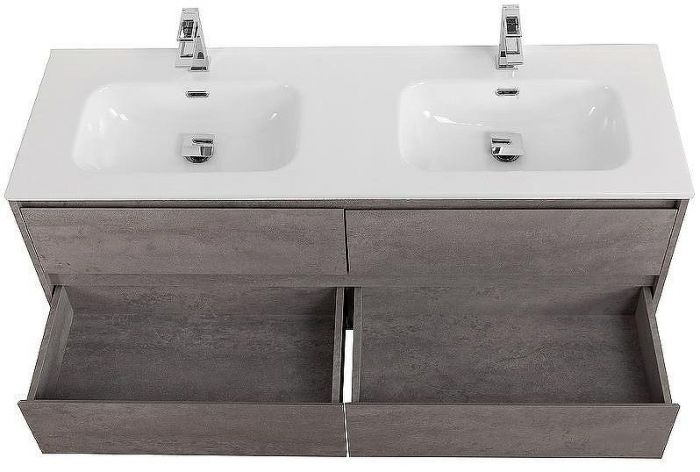 Тумба под раковину BelBagno Kraft 120 KRAFT-1200-4C-SO-2-CG подвесная Cemento Grigio