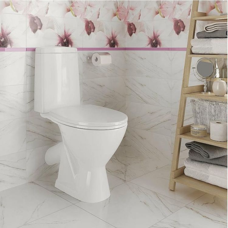 Унитаз компакт Cersanit Just 64073 (KO-JUS031-3/6-PL) с бачком и сиденьем Микролифт