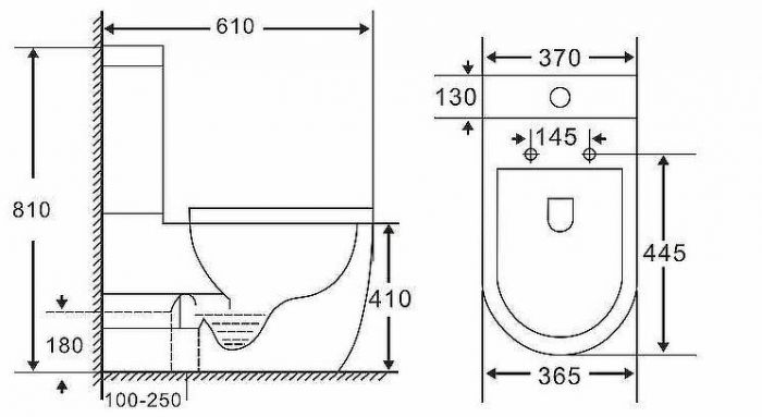 Унитаз компакт Vincea Evo VT2B-34 без бачка с сиденьем Микролифт