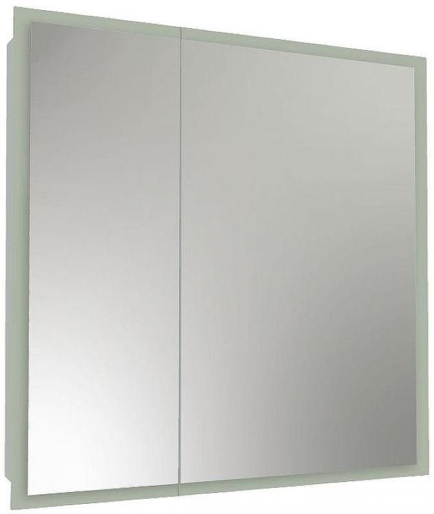 Зеркальный шкаф Reflexion Cube 800х800 RF2213CB с подсветкой Белый матовый