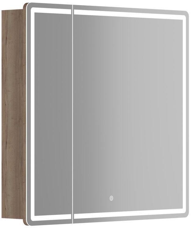 Зеркальный шкаф SANCOS Mirror 790x150х740 мм, с LED подсветкой, MI80EG