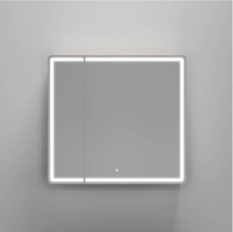 Зеркальный шкаф SANCOS Mirror 790x150х740 мм, с LED подсветкой, MI80EG