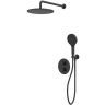 Душевая система Whitecross Y black YSET08TOPBL с термостатом Черная матовая